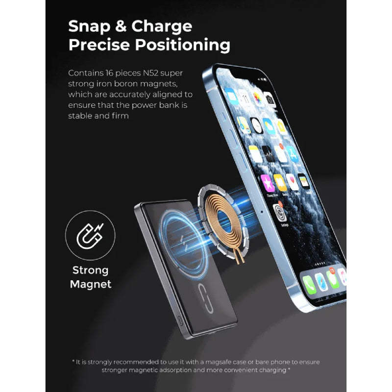 ZLOS Magnetic Wireless Power Bank - 5000mAh / 20W / USB-C