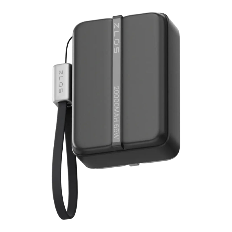 ZLOS MA20 Power Bank with Lanyard Integrated Cable - 20,000mAh / 65W / USB-A / USB-C