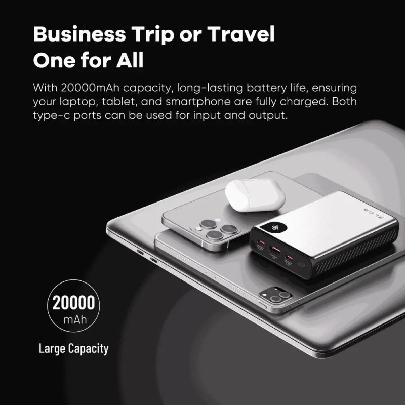 ZLOS YG20 Portable Laptop Power Bank - 20000mAh / 100W / USB-C / USB-A