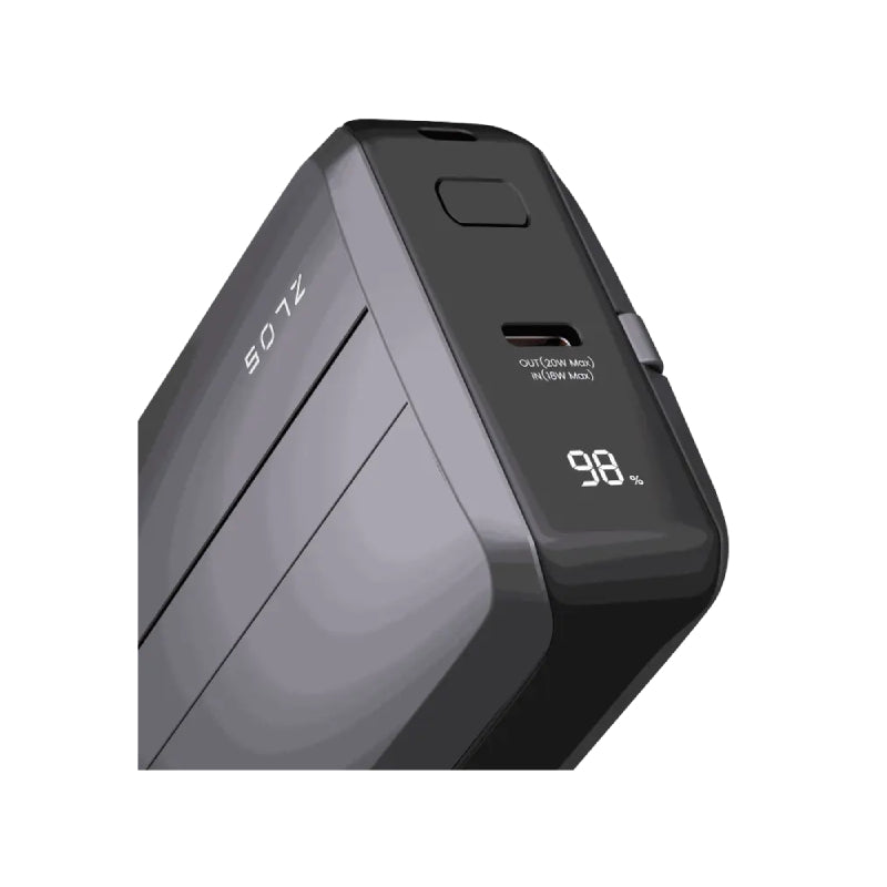 ZLOS MINI Power Bank with Built-in Cables - 10,000mAh / 22.5W / USB-C