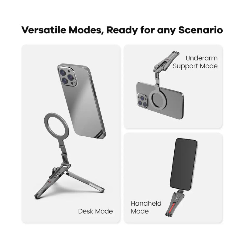 ZLOS PS03 MagFlex Multi-Stand Foldable MagSafe Tripod Phone Holder