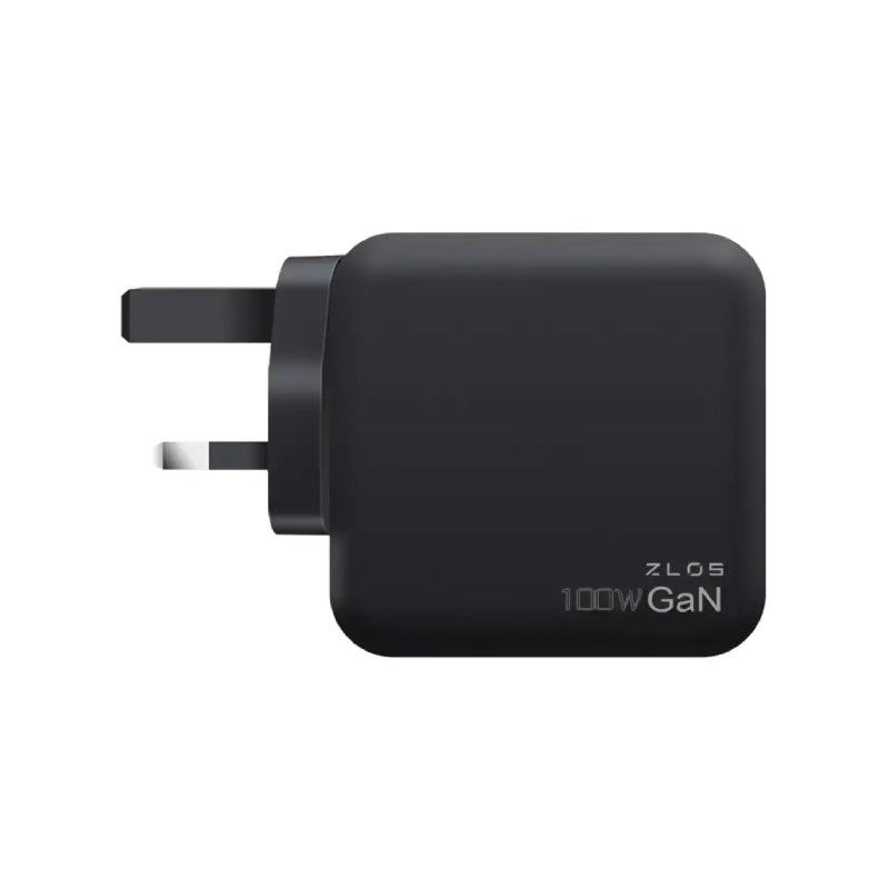 ZLOS GaN Multi-Port Fast Charger - 100W / USB-C / USB-A / Black