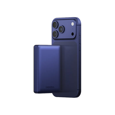 Energea AluPac Ultra Light Aluminum MagSafe Power Bank - 10000mAh / USB-C / Indigo Blue