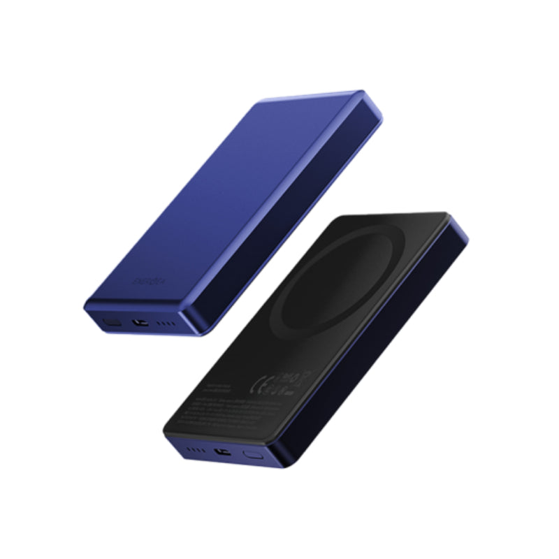 Energea AluPac Ultra Light Aluminum MagSafe Power Bank - 10000mAh / USB-C / Indigo Blue
