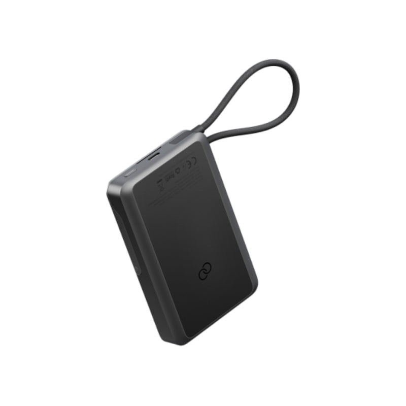 Energea Integra 20s MagSafe Power Bank With Built-in Cable - 10000mAh / USB-C / Gunmetal