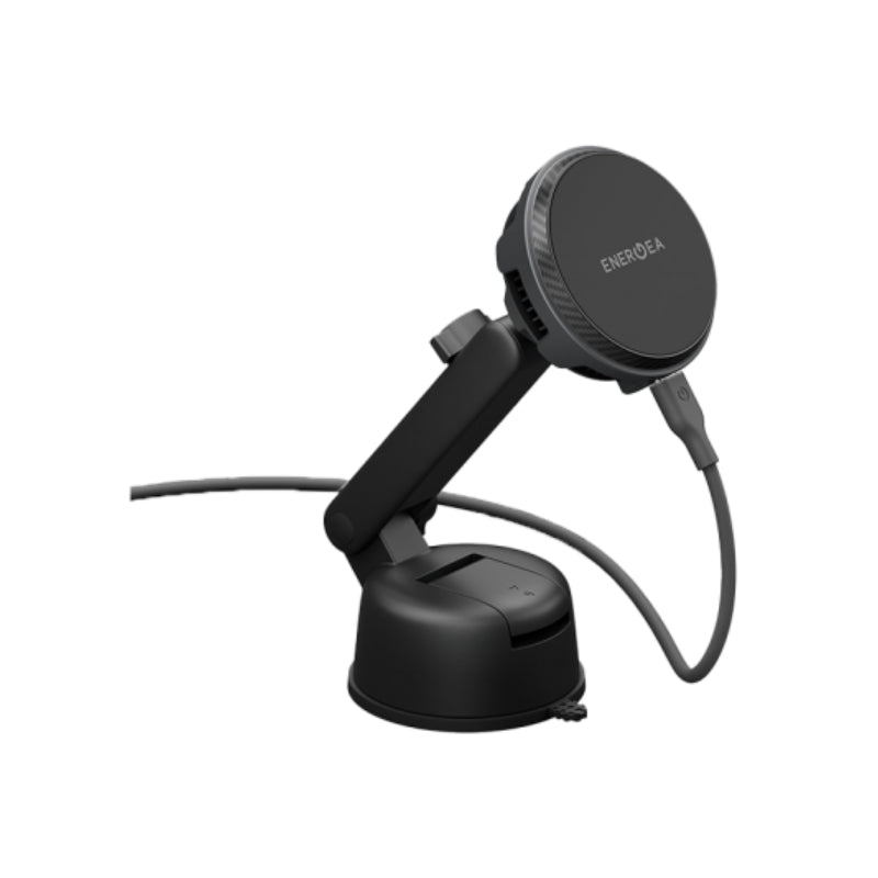 Energea MagArctic Drive Windscreen / Airvent Mount Wireless Car Charger - Gunmetal