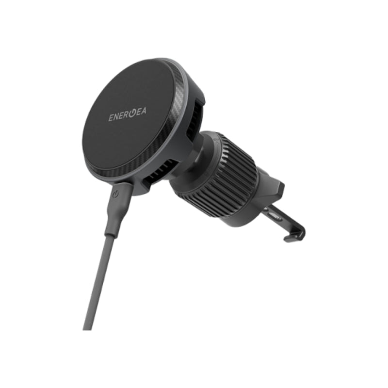 Energea MagArctic Drive Windscreen / Airvent Mount Wireless Car Charger - Gunmetal