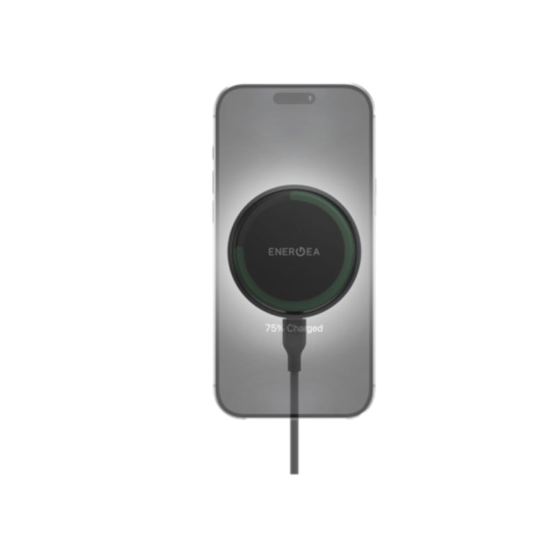 Energea MagArctic Drive Windscreen / Airvent Mount Wireless Car Charger - Gunmetal
