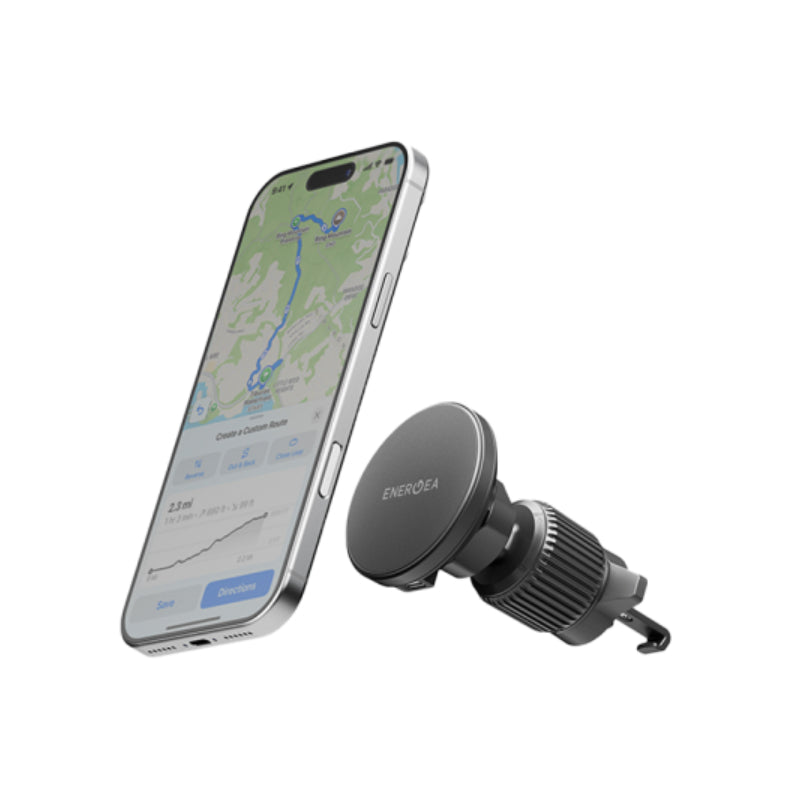 Energea MagDrive Kit Windscreen / Airvent Mount Wireless Car Charger - Black