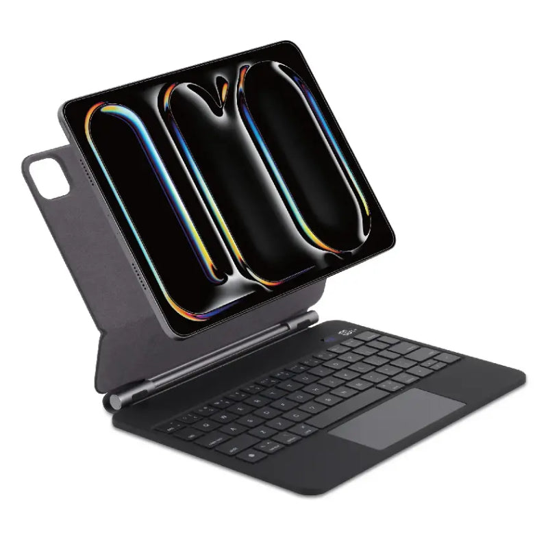 SIA 6 lines layout MagKeyboard with Pencil Holder For iPad Pro 13" 2024 - Arabic/English / Black