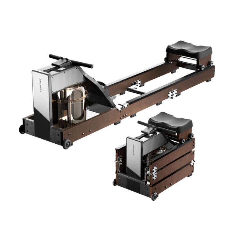 KingSmith WM10 Tri-Fold Water Rowing Machine - Walnut