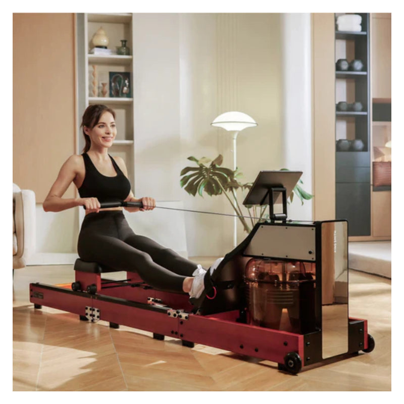 KingSmith WM10 Tri-Fold Water Rowing Machine - Walnut