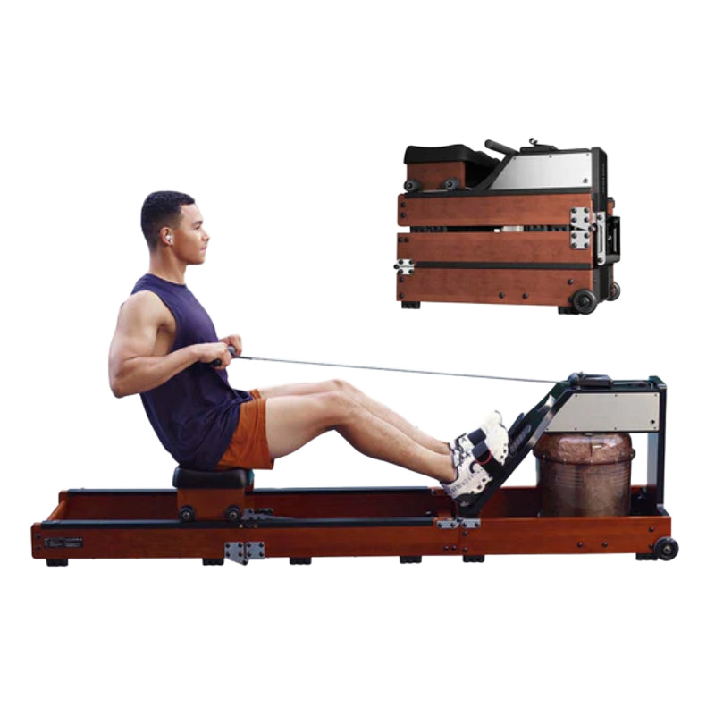 KingSmith WM10 Tri-Fold Water Rowing Machine - Walnut