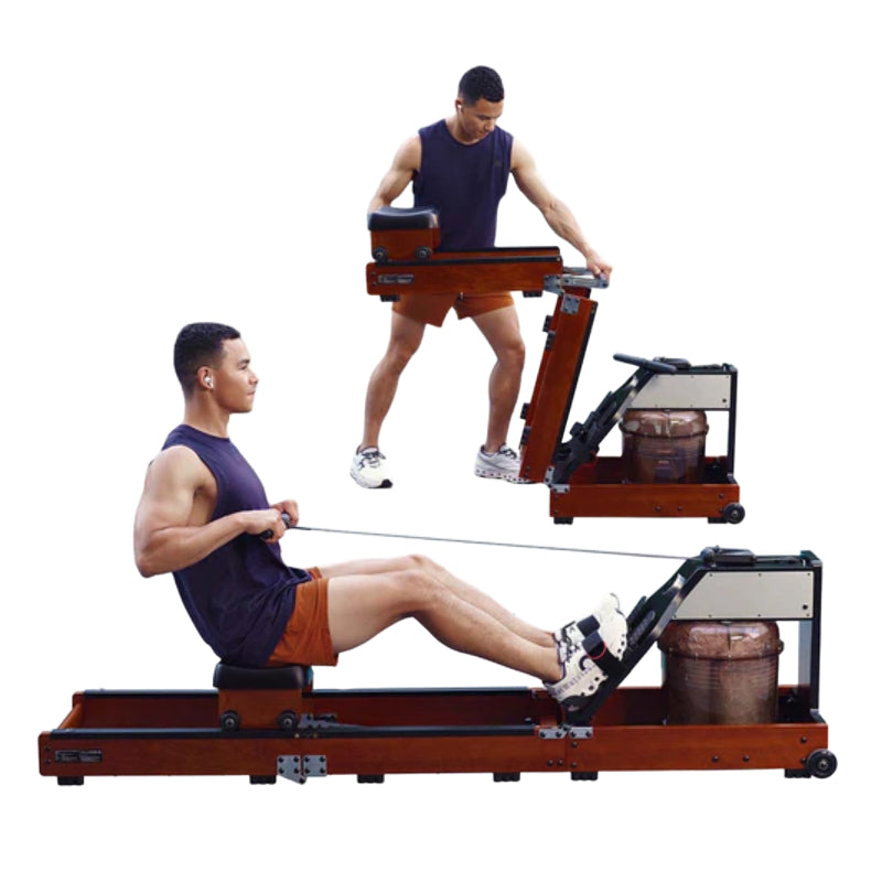 KingSmith WM10 Tri-Fold Water Rowing Machine - Walnut