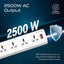PROMATE PowerMatrix-5M 10 Way Surge Power Strip - 30W / 5 Meter / USB-A / USB-C / White
