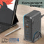 PROMATE GaNPort-140W Power Delivery With Charging Station - 140W / USB-C / USB-A / Black