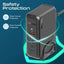 PROMATE GaNPort-140W Power Delivery With Charging Station - 140W / USB-C / USB-A / Black