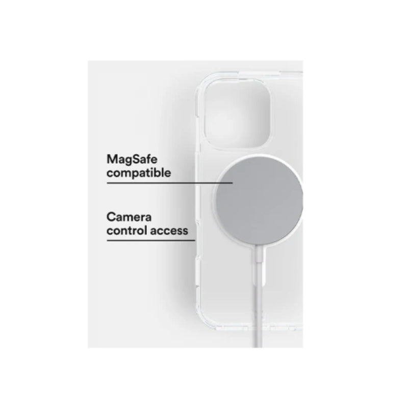 BodyGuardz Accent Magsafe Case for Apple iPhone 16 Pro - Clear