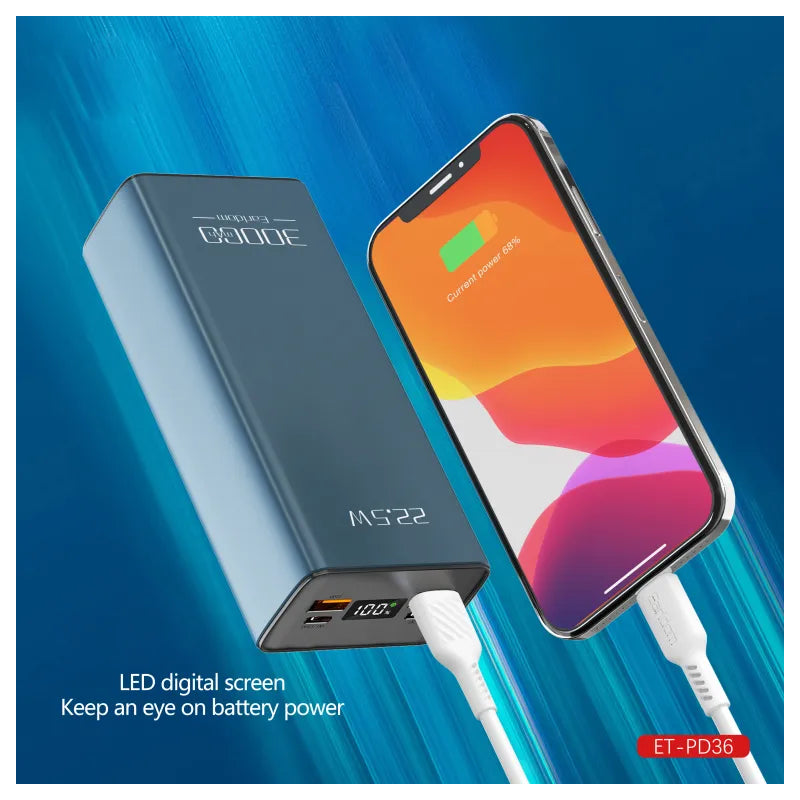 Earldom ET-PD36 Power Bank - 30000mAh / USB-C / USB-A
