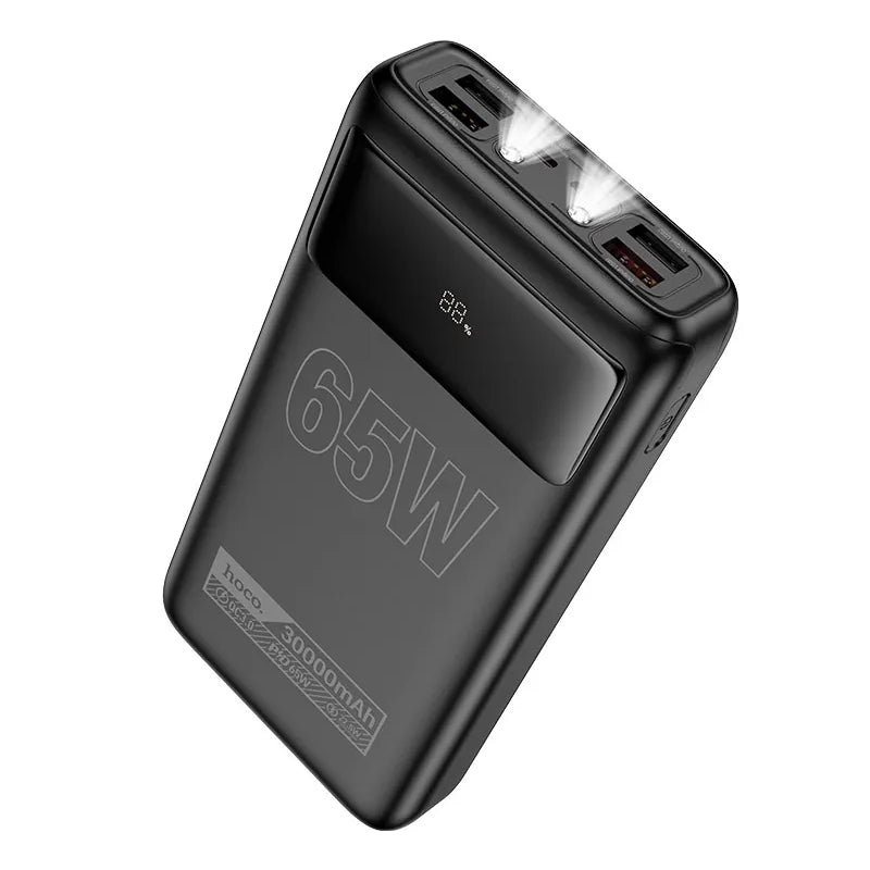 HOCO DB81 Power Bank - 30000mAh / 65W PD / USB-C / USB-A / Black
