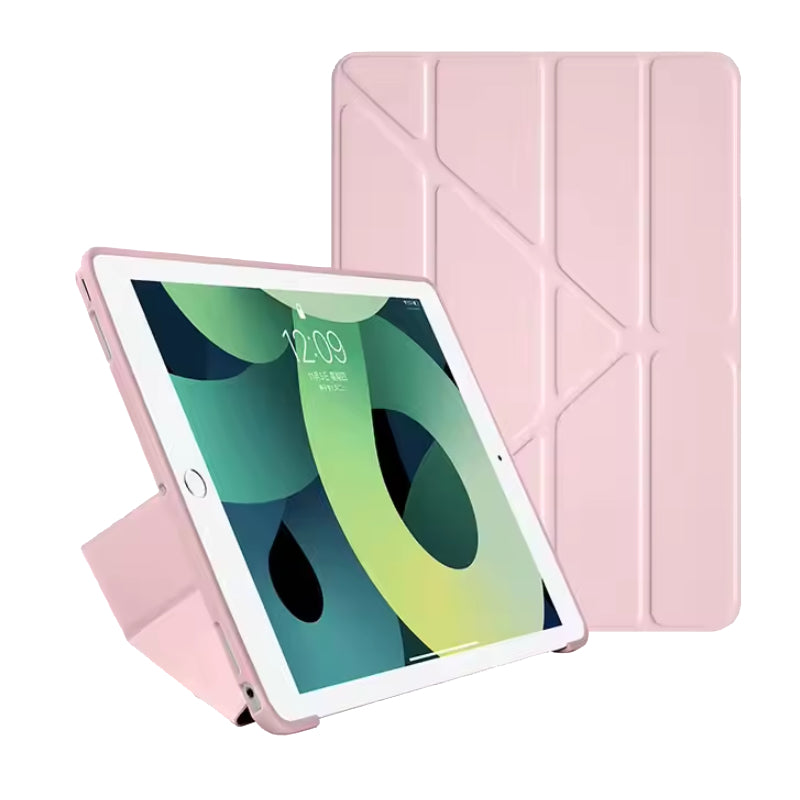 Smart Silicon Trifold Case for Apple iPad 11 (A16) 2025 / iPad 10/iPad 10.9 - Pink