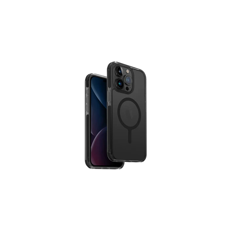 Uniq Hybrid Combat MagSafe Case for Apple iPhone 15 Pro - Carbon Black