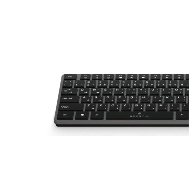 Smartix NEOKEY Premium Wireless Designer Keyboard and Mouse - Black