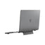 Smartix Premium Matte Clear Shell with Stand For MacBook Air 13.6″ - Black