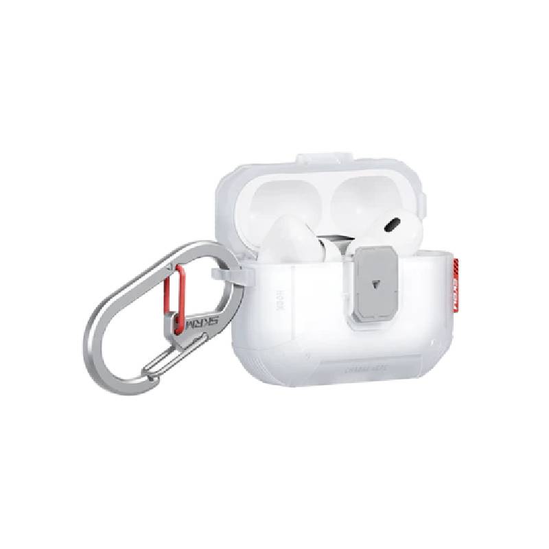SkinArma Mecha Le Lock Case for Airpods Pro 3 - Frost Clear