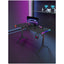 Gamax D2408B RGB Carbon Fiber Gaming Table with MousePad - Black