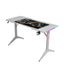 Gamax D2208W RGB Carbon Fiber Gaming Table with MousePad - White
