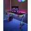 Gamax D2501 3-Sides RGB Carbon fiber Gaming Table with Mousepad - Black