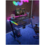 Gamax P201-LB RGB Carbon fiber Gaming Table (L-Shaped) with MousePad - Left / Black