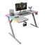 Gamax P201-LW RGB Carbon Fiber Gaming Table (L-Shaped) with MousePad - Left / White