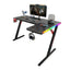 Gamax P201-RB RGB Carbon Fiber Gaming Table (L-Shaped) with MousePad - Right / Black