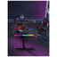 Gamax P203 RGB Carbon Fiber Gaming Workstation Desk with Multi-Level Shelves & Mousepad - Black