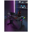 Gamax P203 RGB Carbon Fiber Gaming Workstation Desk with Multi-Level Shelves & Mousepad - Black