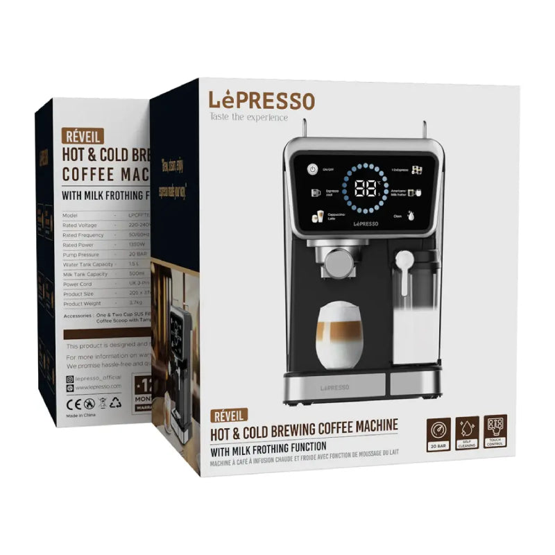 LePresso Reveil Hot & Cold Brewing Coffee Machine - Black