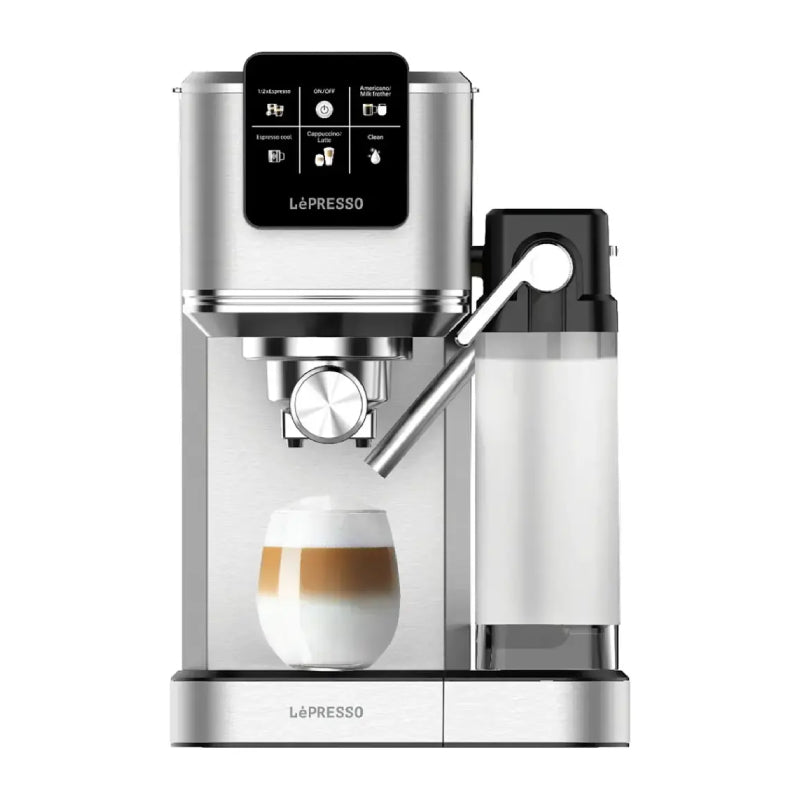 LePresso Latteo Hot & Cold Brewing Coffee Machine with Milk Frothing Function - Silver