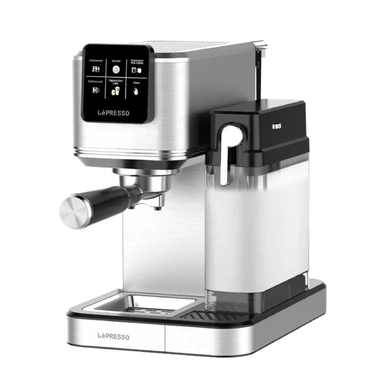 LePresso Latteo Hot & Cold Brewing Coffee Machine with Milk Frothing Function - Silver