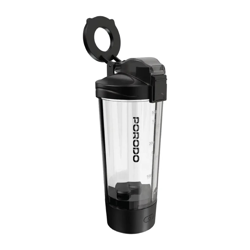 Porodo Lifestyle Grip & Mix Protein Shaker Bottle - 700ml / Black