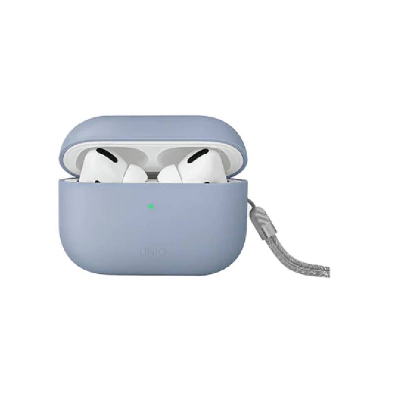 Uniq Hybrid Lino Liquid Silicon Case for Apple Airpods Pro 2 - Artic Blue