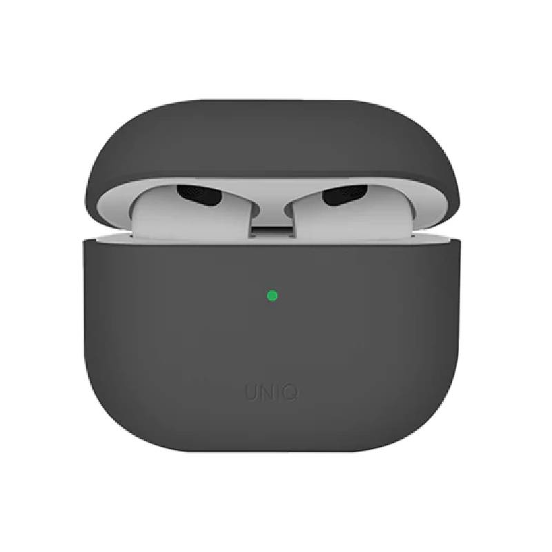 Uniq Lino Hybrid Liquid Silicon Airpods 4Th Gen Case - Ash (Grey)