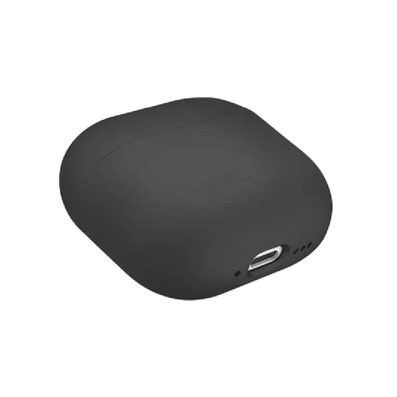 Uniq Lino Hybrid Liquid Silicon Airpods 4Th Gen Case - Ash (Grey)