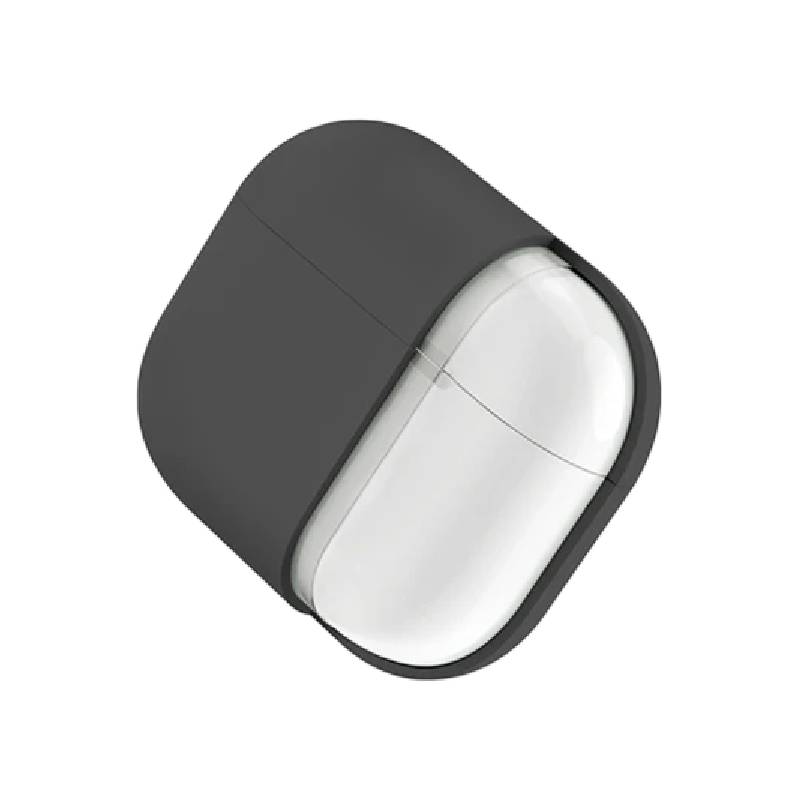 Uniq Lino Hybrid Liquid Silicon Airpods 4Th Gen Case - Ash (Grey)