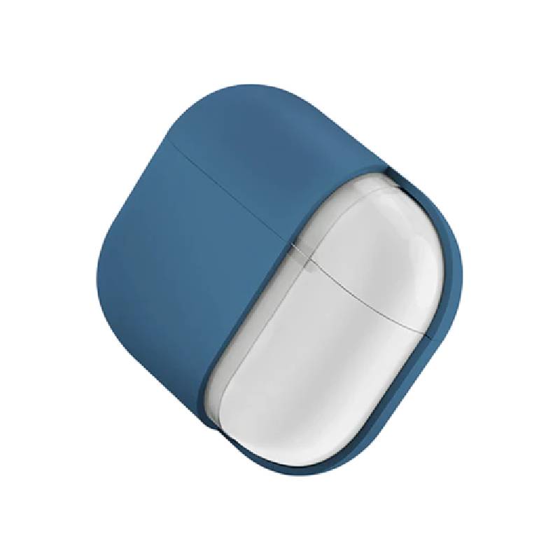 Uniq Nexo Active Hybrid Silicone Airpods 4th Gen Case With Sports Ear Hooks - Pacific Blue