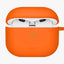 Uniq Nexo Active Hybrid Silicone Airpods 4th Gen Case With Sports Ear Hooks - Volt Orange
