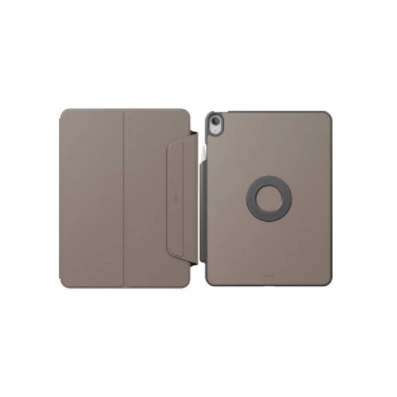 Uniq Rovus Snap Mount Magnetic 360 Rotating Detachable Case for Apple iPad 11 A16 - Flint Grey