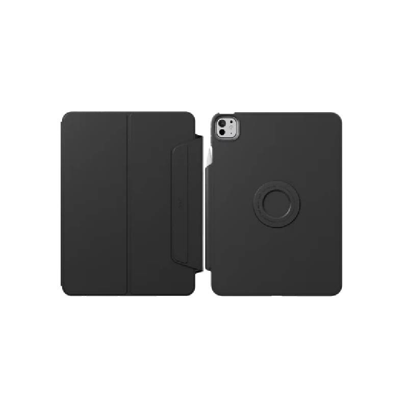 Uniq Rovus Snap Mount Magnetic 360 Rotating Detachable Case for Apple iPad Pro 13 / M4 7th Gen / Dallas Black
