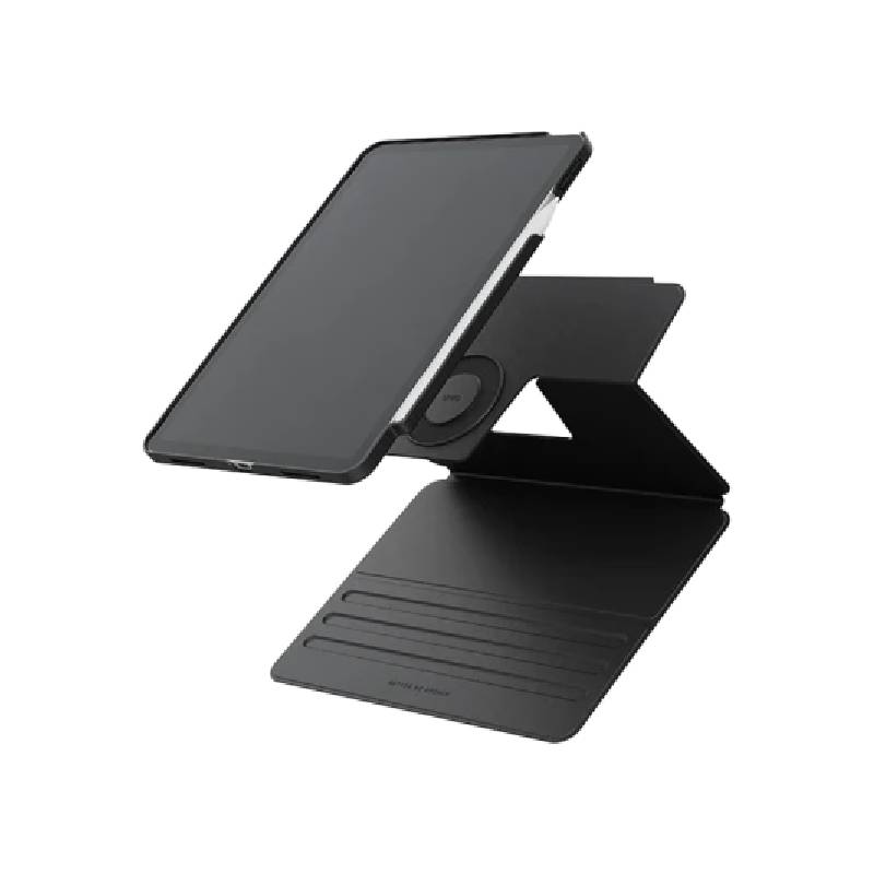 Uniq Rovus Snap Mount Magnetic 360 Rotating Detachable Case for Apple iPad Pro 13 / M4 7th Gen / Dallas Black